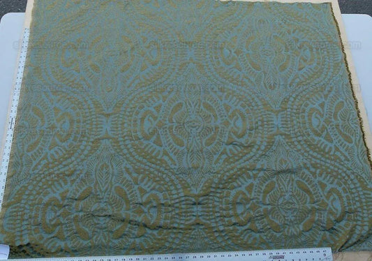 ETHNIC DAMASK REEF BLUE Scalamandre Cotton Silk MSRP300/Y