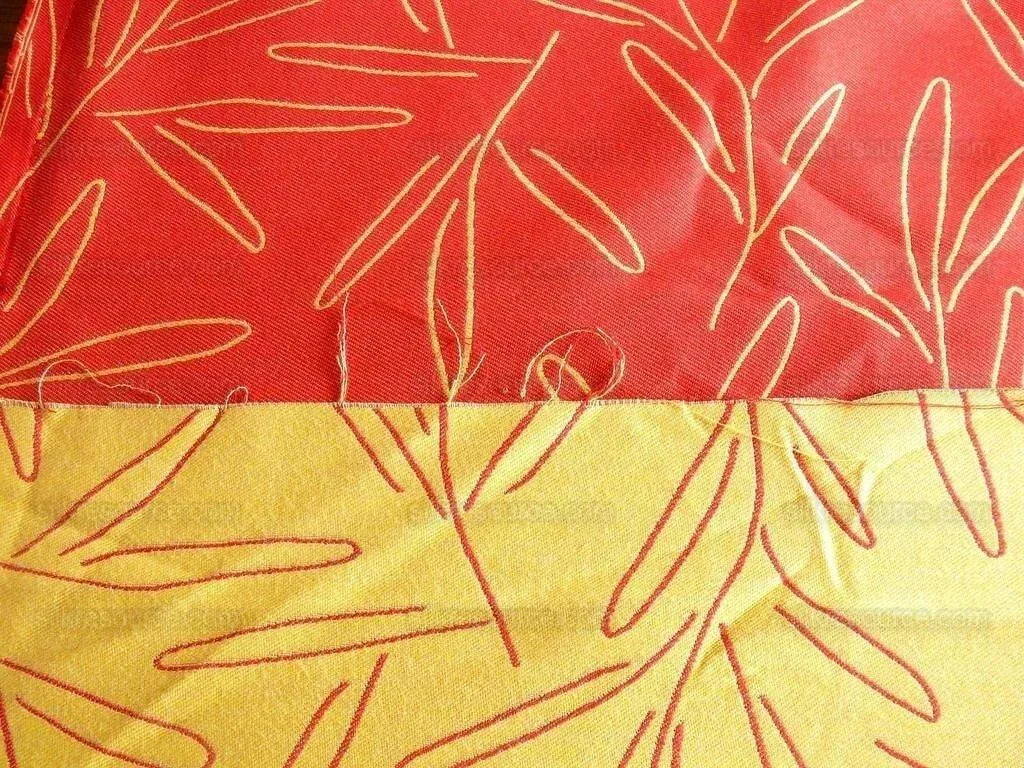 By yard Lee Jofa /Groundworks Outdoor Indoor Tree Sago Weave Red & Gold MSRP168/y