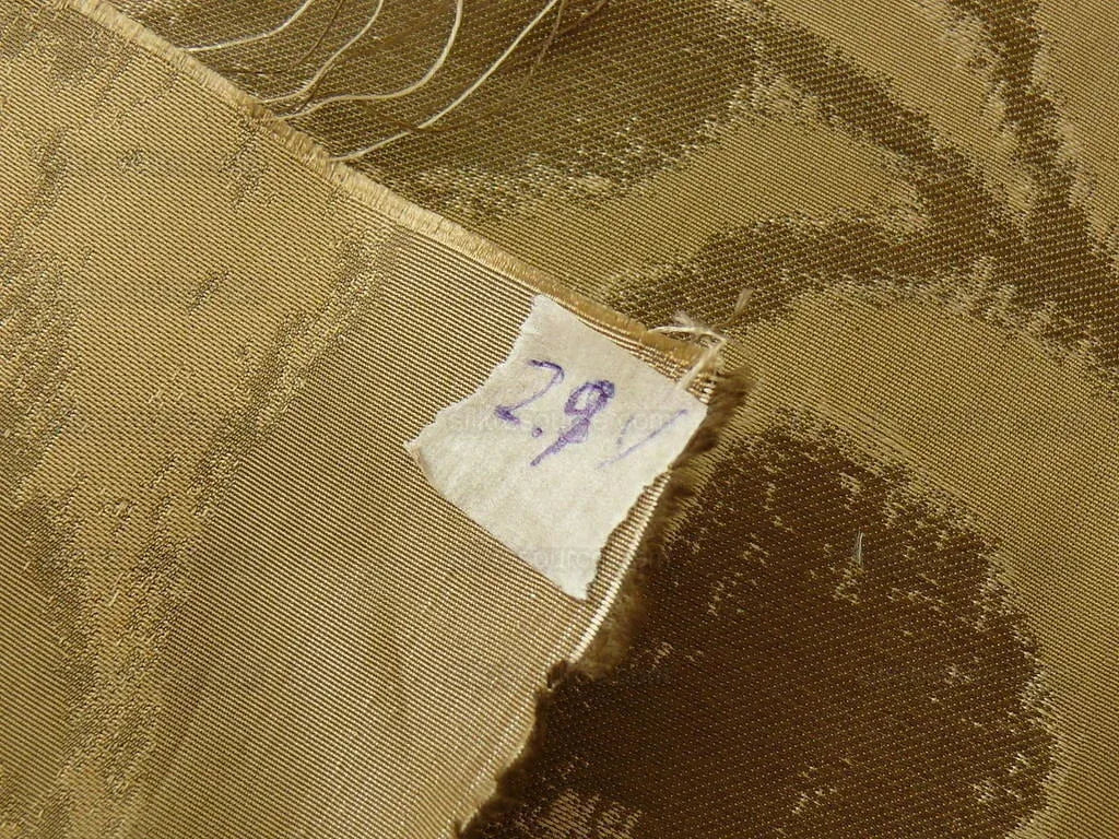 Kravet Coutour "origin"100%silk Lampas Bronze Gold 2.9y