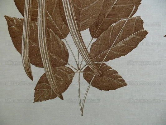 CLARENCE HOUSE LINEN ""Le Flora Danica" COFFEE WHITE