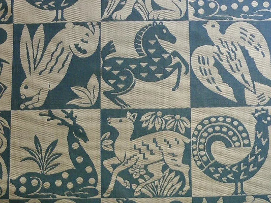 CLARENCE HOUSE "GALEAZZO" AFRICAN ANIMAL EPINGLE BLUE