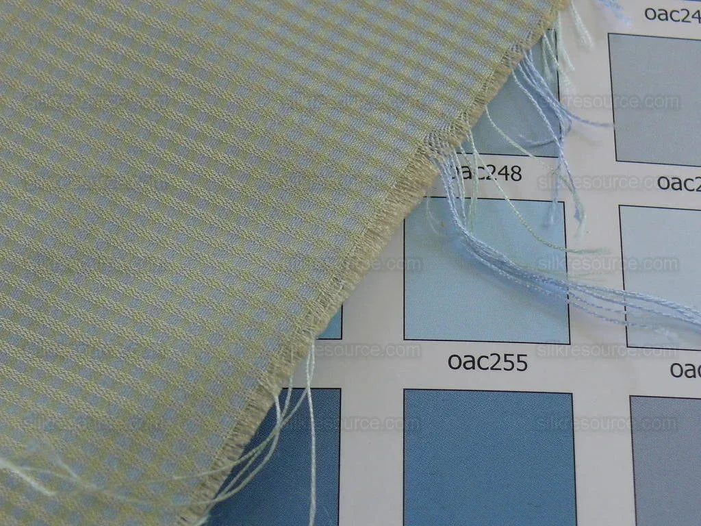 Kravet Couture Jacquard Damask Baby Aqua Blue Mini Plaid Texture 2.8 yards MSRP USD 250+/Y