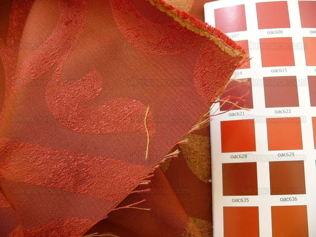 Kravet Coutour Reverence Silk Scroll Wine 2y R$179!