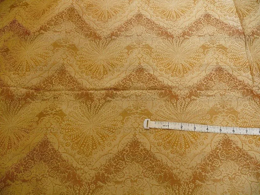 Kravet Coutour "indulgence Silk Lampas Amber Gold Copper Chevron Medallion Special Order MSRP USD 248/Y
