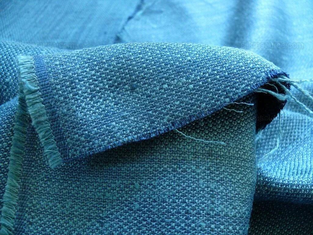 By Yard Brunschwig & Fils Emilien Cire" Texture Teal Blue #613 MSRP USD 198+/yard