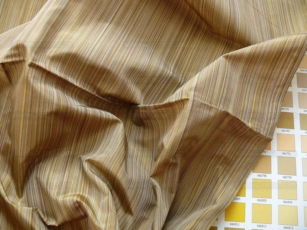Kravet Prism 100%silk Taffeta Copper Yellow 1.6y Strie