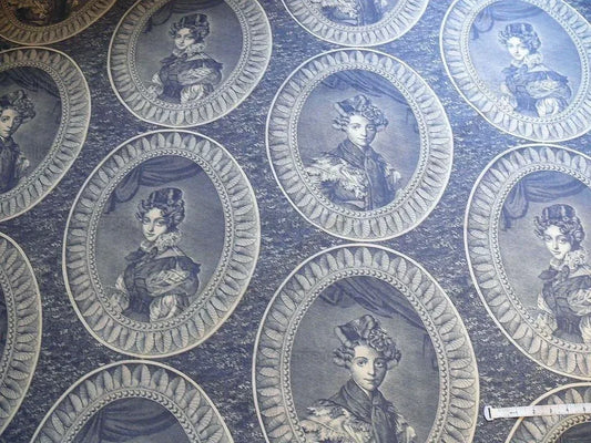 LEE JOFA LES DEMOISELLES BLUE LADY'S PORTRAIT HISTORICAL FIGURE