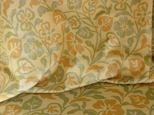 Kravet Rubino Printed Italian Velvet Spearmint Green Gold Bty MSRP USD 330/Y