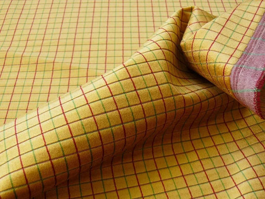 LEE JOFA FIGARO VELVET CHECK GOLD GILT MSRP$150/Y