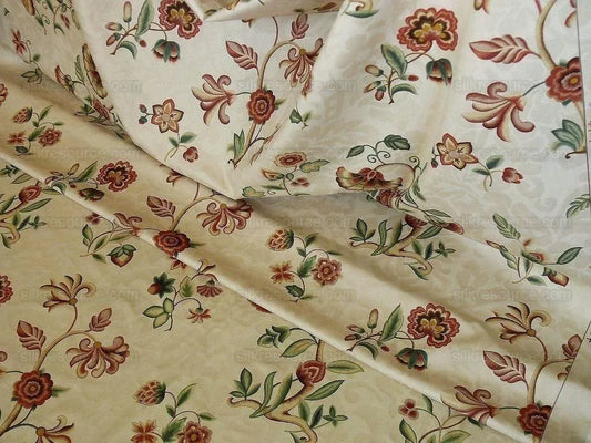 LEE JOFA SHERBORNE COTTON SATIN PRINT fr ITALY BEIGE MSRP$250/Y