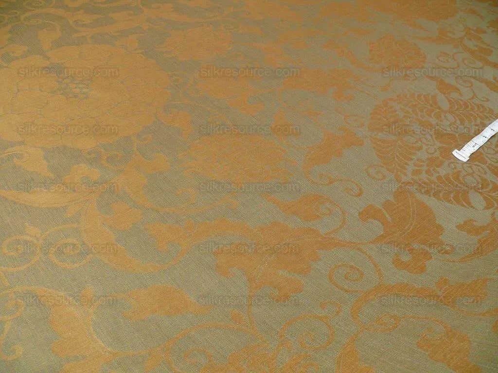 Bty Lee Jofa Porcelain Silk Navy Chinoserie Lotus Peony MSRP USD 190Y