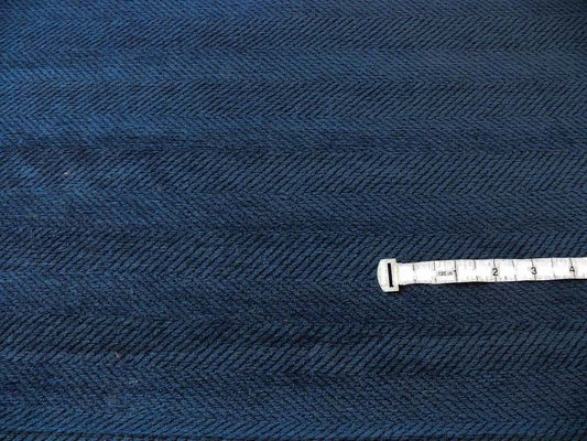 Lee Jofa Clyde Chevron Chenille - Cadet Navy Blue