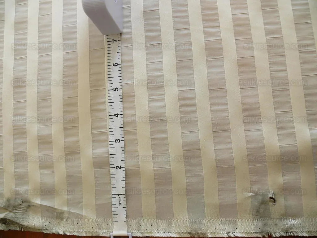 8.5y Lee Jofa "sarkara Sheer Silk Switzerland Oraganza Cream White