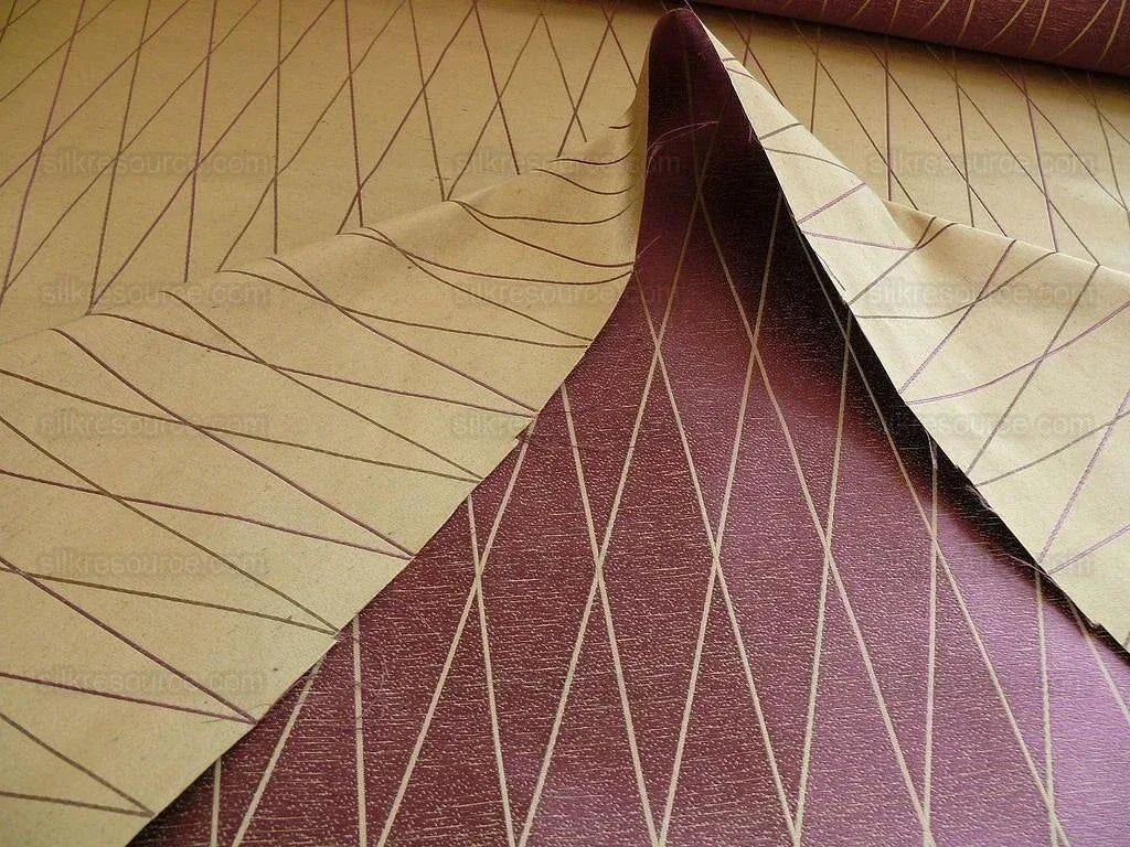 6y Lee Jofa/groundworks Rover Silk "nutmeg" Eggplant Purple Bron