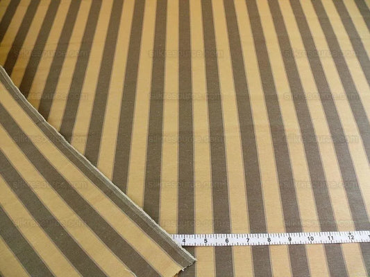 LEE JOFA PENRITH STRIPE SAND/TAN GREY CHARCOAL & GOLD STRIPE