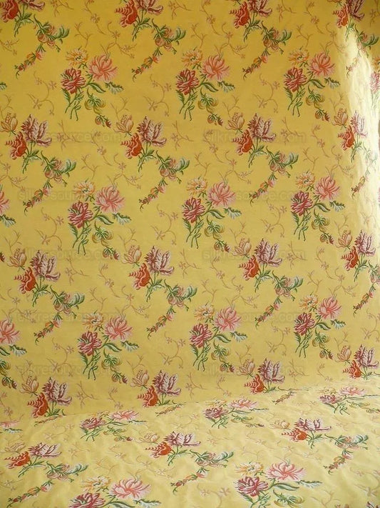 LEE JOFA MANSART LAMPASS FRENCH FLOWER BOUQUET.JASMINE YELLOW BT