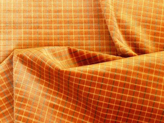 Lee Jofa Figaro Velvet Check Spice Gold Bty