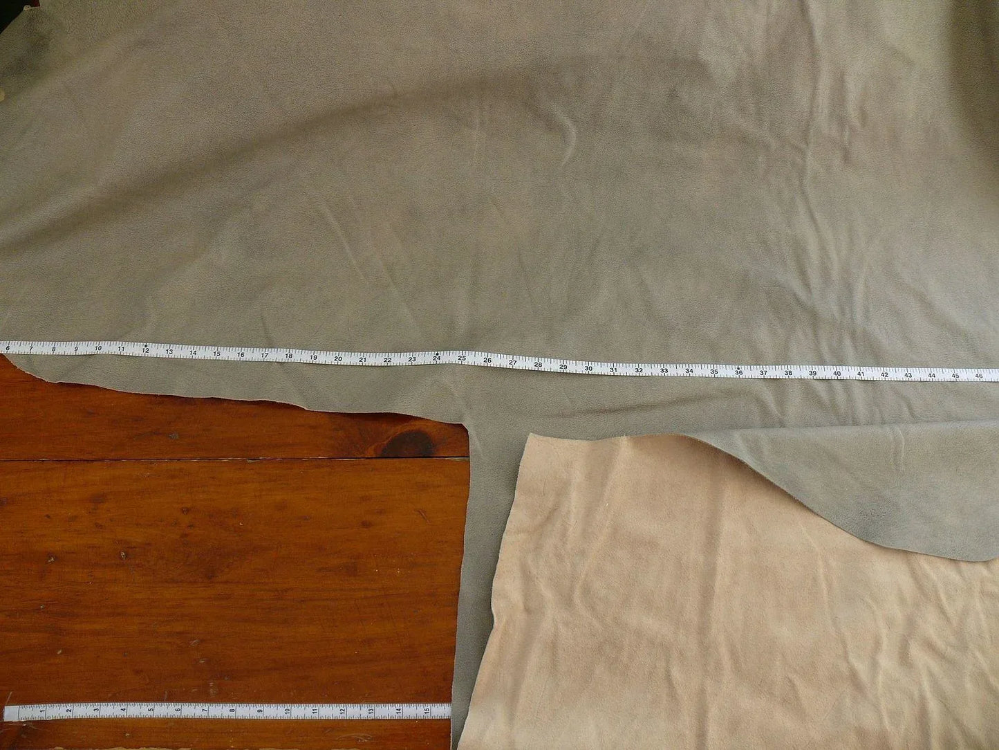 Hiend Italian Leather! Cow Hide 40sq Feet Dark Beige & Grey