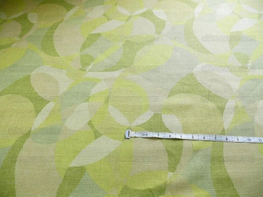 Lee Jofa Dunlap Linen Print Bubbles! "moss" Spring Green Celery Apple Green Modern Art MSRP USD 176/yard