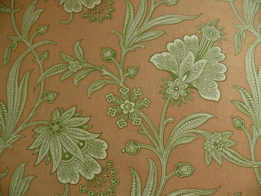 11.75y Cowtan & Tout Rue Jacob Jacobean Flower Print Terri Cotta