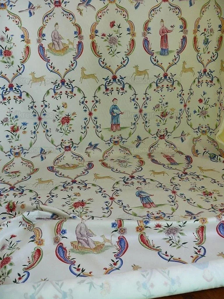 Brunschwig & Fils Burger Paris Geisha Medallion Print5.375y