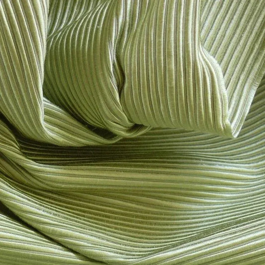 Scalamandre Stoddard Wide Ribbed Silk Ottoman Aqua Green BTY