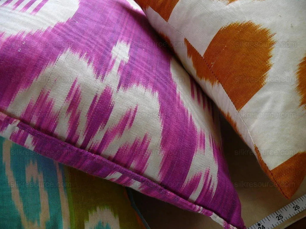 Brunschwig & Fils Silk Ikat Pillow