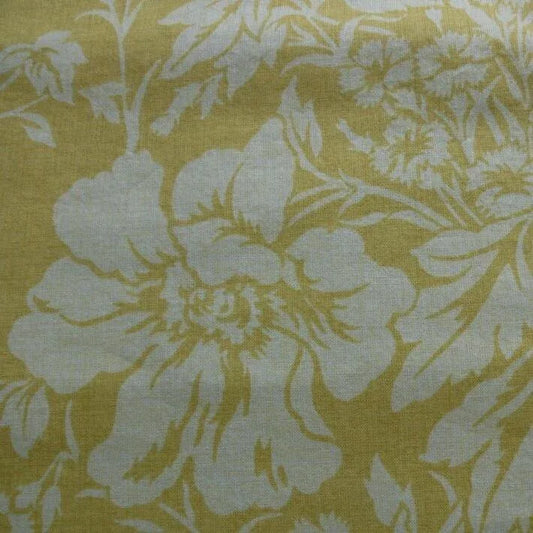 JANE CHURCHILL FLOWER PRINT YELLOW WHITE LAMPTON 1.5 yd