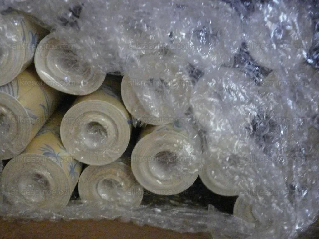 Scalamandre "aviary" Wallpaper Yellow Blue Single Roll (5 Yards)