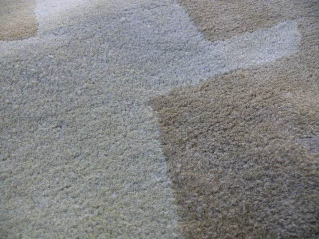 Hokanson Hand Tufted Gold Sage Green Wool Modern 8'x9'8"