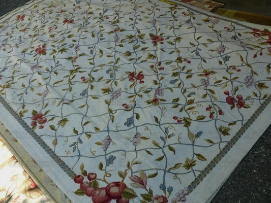 Stark Chantilly Rug Chinese 10 Mesh Needlept Rug 9x6 MSRP USD 3000