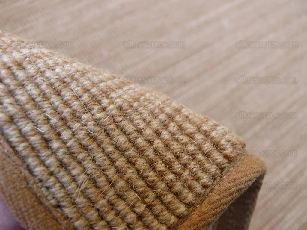 Stark Solid Flat Weave Rug 100% Wool Medium Brown Tan 8'6"x5'6"