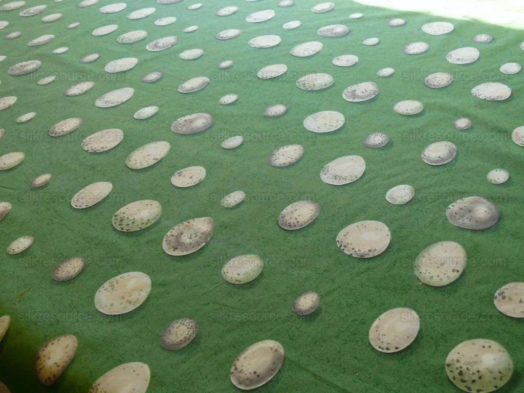 Scalamandre Bon Oeuf Trompe L'oeil Library Green Print Bty