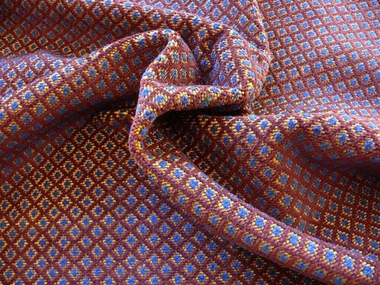 BY YD SCALAMANDRE ORANMORE EPINGLE PLUM BLUE GOLD AMAZING WEIGHT