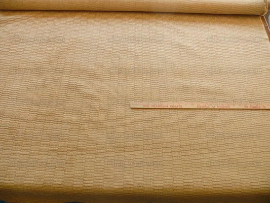 Bty Scalamandre Donald Texture Gold Rayon Chenille Jacquard Rayon Cotton Tan