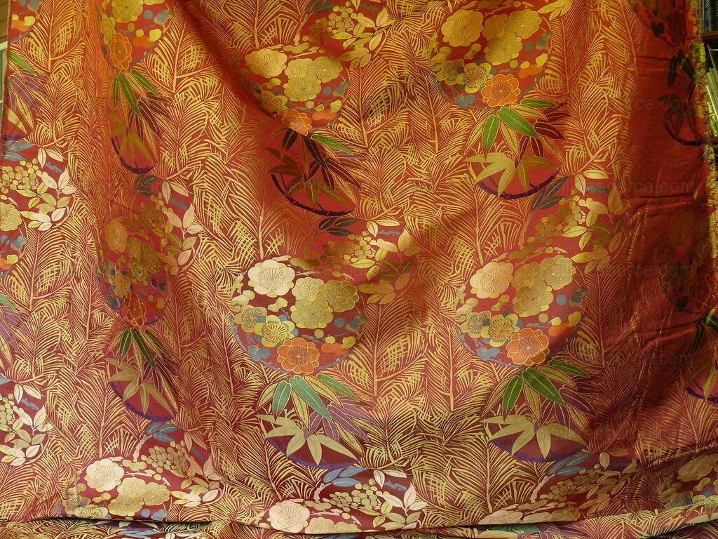 Kravet-coutour Imperial Kimono Silk Lampas Red MSRP-270Y