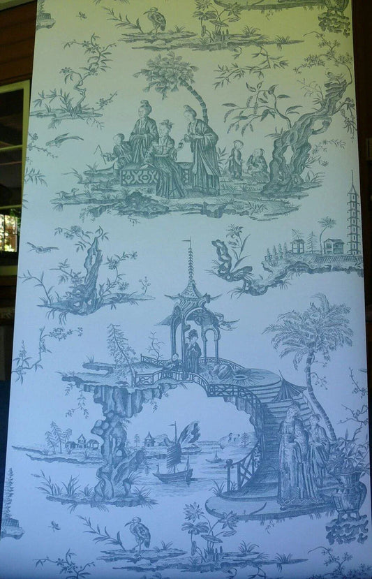 Kenneth James Brewster Toile Stairway to Heaven Wallpaper SINGLE