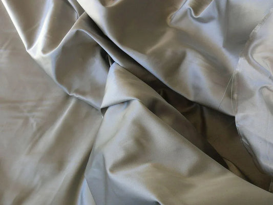 CLARENCE HOUSE MONCEAU GREY/PEARL SILK SATIN DOUBLE FACED BTY