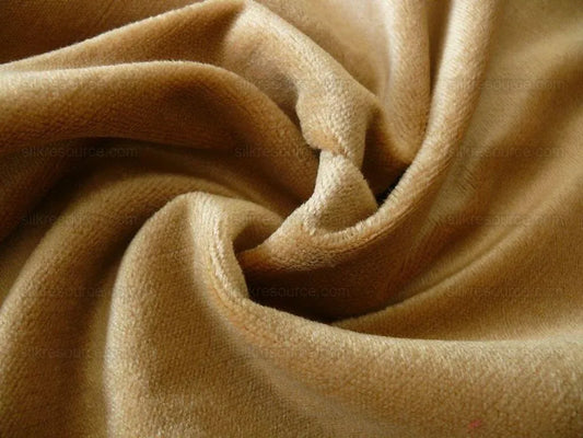 Coraggio Textile Angora Wool/silk Velvet Lt Brown Gold Bty MSRP USD 490/y