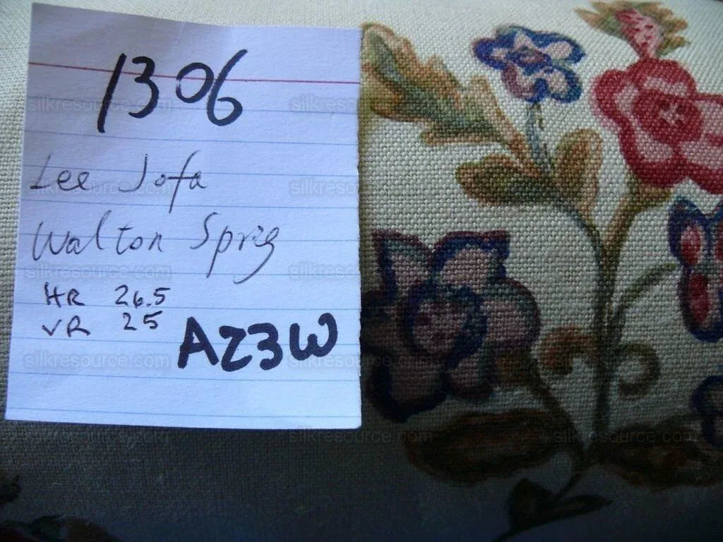 Bty Lee Jofa Walton Sprig Hand Blocked Linen Chintz Print Rose Plum Pomegranate Bouquet MSRP USD 180Y