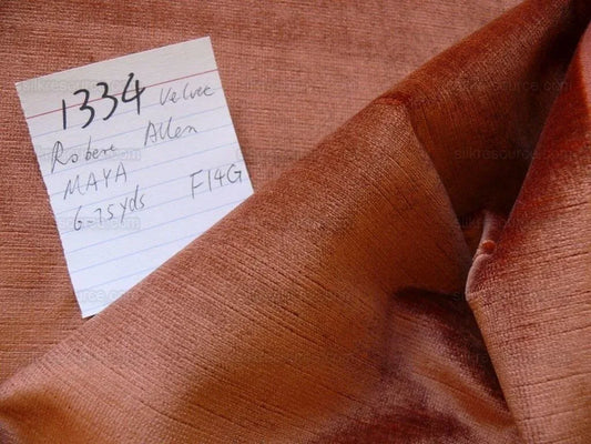 Robert Allen Silky Velvet Burnrt Red MSRP USD 98/Y 6.7yds