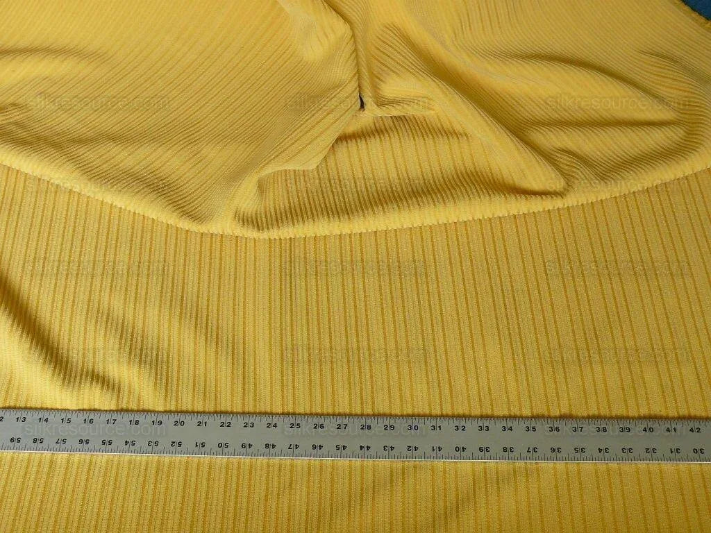 Clarence House Wool Stripe Epingle Yellow Gold Radiant Wool Cotton from Belgium MSRP USD 280/Y
