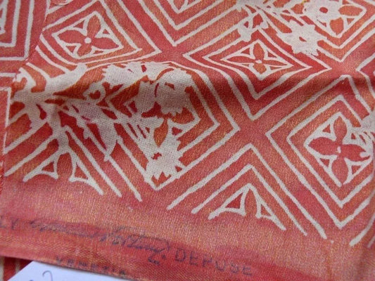 Fortuny Authentic Jupon Bouquet In Bittersweet Coral Red A