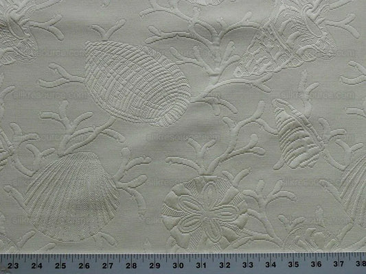 Clarence House Conchiglia Matalesse Off White Ivory Nautical Bty