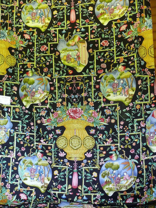 CLARENCE HOUSE COROMANDEL CHINOISERIE HAND PRINT 2.6Y