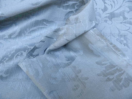 Clarence House Florent Damask Blue Italian Linen Damask Pomegranate Tulip MSRP USD 220/y