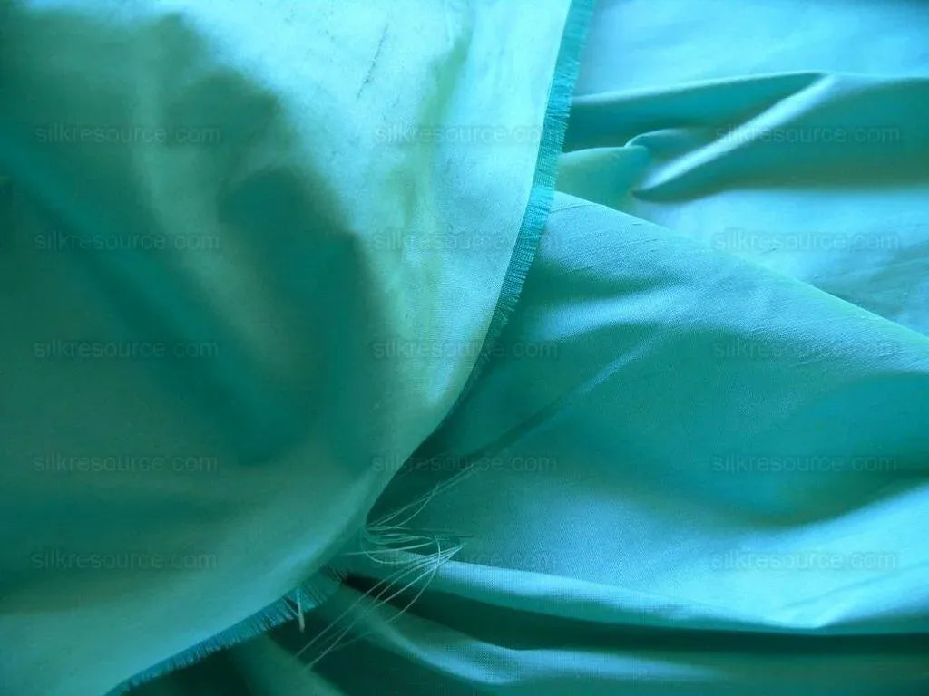 Robert Allen 100% Silk Dupioni Brite Robin's Egg Blue Aqua 54"W