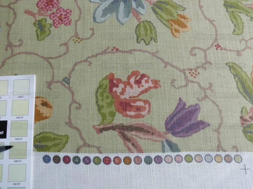 Cowton & Tout Shelburne Bird Butterfly Squirrel Acorn English Country Animal Celadon Pear Green Pink Purple MSRP USD 192/Y