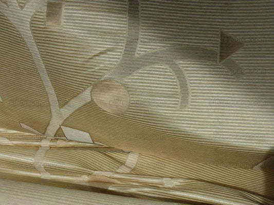 Scalamandre Modern Ivory Collection Campagna Silk Cotton Lampas MSRP USD 350Y