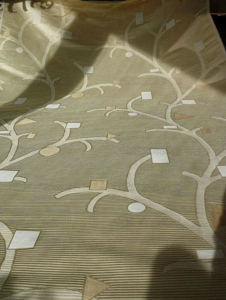 Scalamandre Modern Ivory Collection Campagna Silk Cotton Lampas MSRP USD 350Y